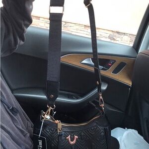 True Religion Black Quilted Women's Bag
